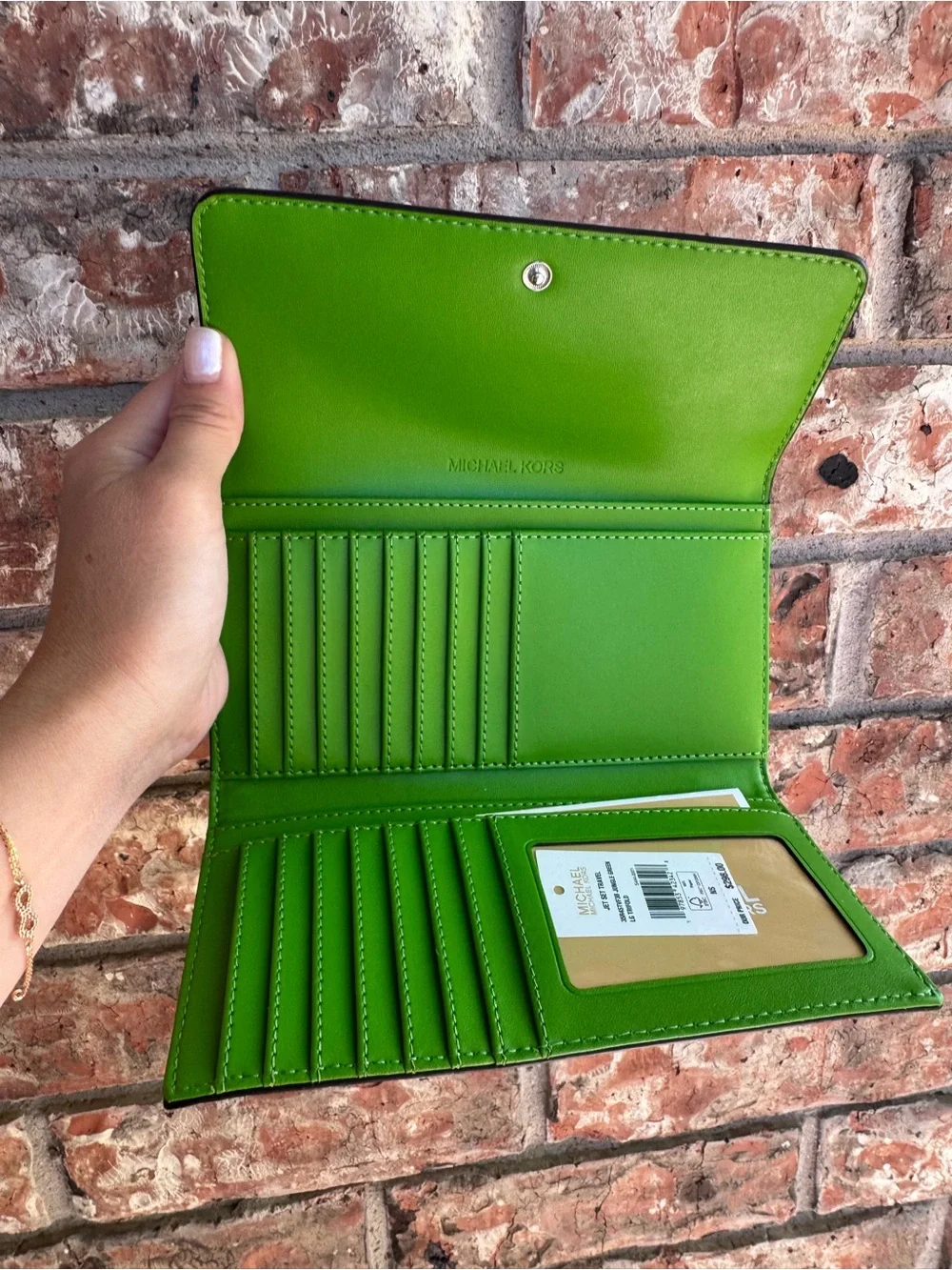 Michael Kors Green Signature Wallet